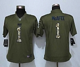 Women Limited Nike Indianapolis Colts #1 McAfee Green Salute To Service Jersey,baseball caps,new era cap wholesale,wholesale hats